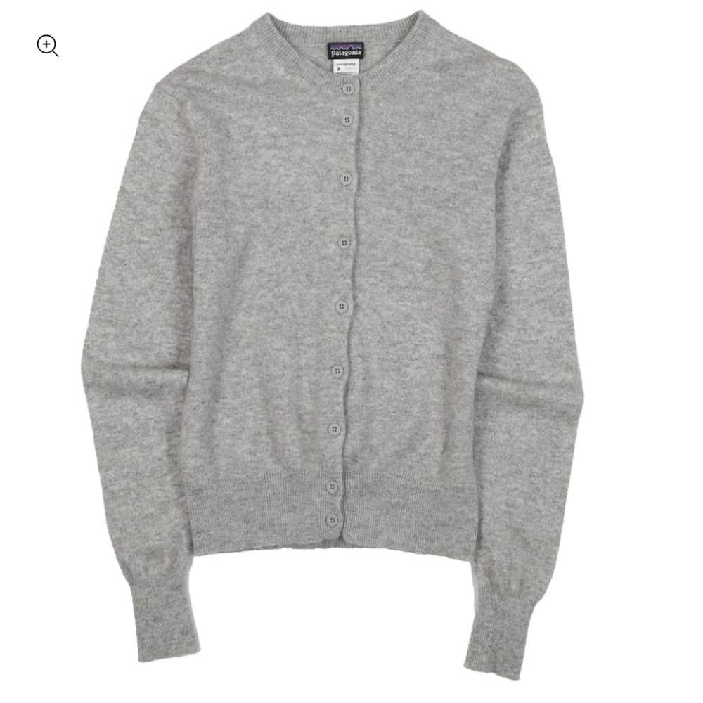 Patagonia Women's Cashmere Grey Button Sweater